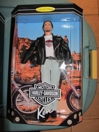1998 Harley Davidson Ken Doll #1 Black Leather Jacket - NRFB 1