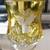 Antique vintage yellow color glass vase container 7 thumbnail
