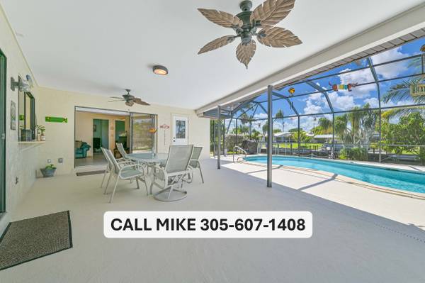 $725,000 / 3br - 1852ft2 - Waterfront 3/2 Pool Gulf Access $725,000 Walk To Down Town Cape Coral (Cape Coral Florida)64284703248643124