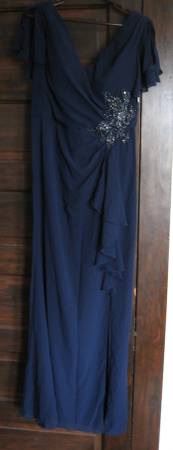 Formal dress, navy, sz 12 - unworn 1