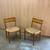 Pair of 1960s Swedish Teak and Handwoven Paper Cord Dining Chairs 1 thumbnail