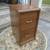 Oak Finish File Cabinet on Wheels 2 thumbnail