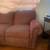Double recliner couch, burgundy 2 thumbnail
