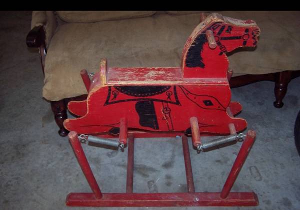 VIntage 1940-50's THE WONDER HORSE BOUNCING ROCKING SPRING TOY HORSE 1