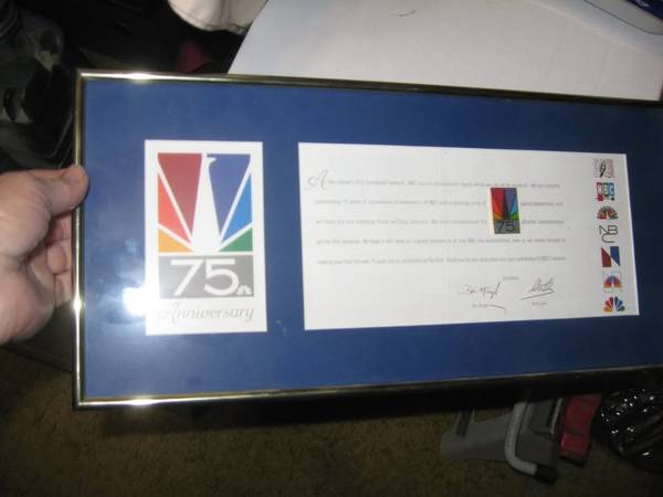 Vintage 75 Anniversary NBC Broadcast Network 1
