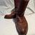 VINTAGE MENS EDDIE BAUER BROWN LEATHER COWBOY BIKER BOOTS - SIZE 13 1 thumbnail