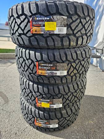 4 NEW 35X12.50R22 12 ply Load F Sailun Terramax RT All Terrain Tires 1