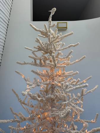 Flocked White 6 ft Christmas Tree - $30 (Mountain Brook)63471122877827124