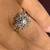 Natural Diamond in18K White Gold Engagement or Cocktail Ring (Size 7) 22 thumbnail