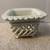 White Ceramic Rope Basket / Planter - Made in Spain, Vintage 5 thumbnail