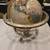 Gemstone Globe with brass trim. 2 thumbnail