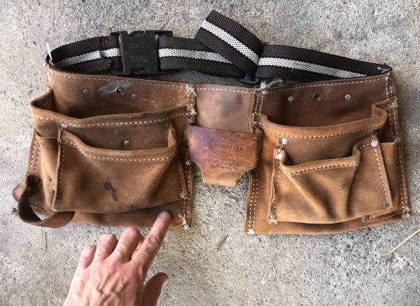 Cowhide tool belt 1
