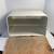 Vintage Metal Enamel White Beauty Box Bread Mushroom Storage Container 8 thumbnail