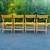 Vintage Wooden Slat Folding Chairs Romania Lot Of 4 Danish Mid Century 4 thumbnail