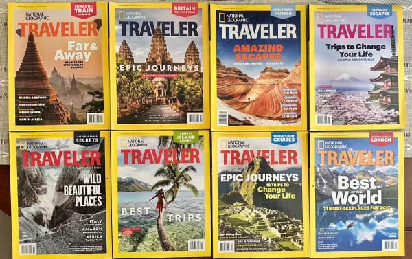 National Geographic and Traveler magazines 1