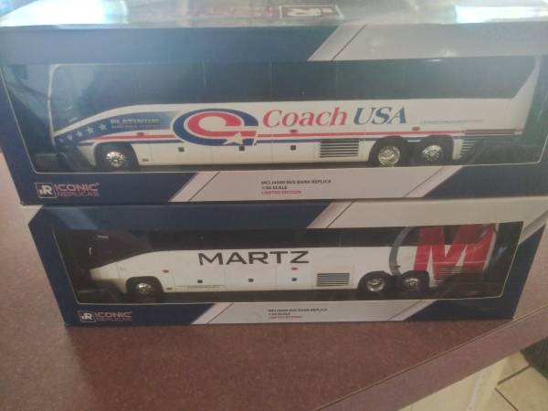 Iconic replicas bank coaches brand new $35.00 for both 1