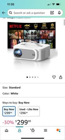 Lisowod 1080p 1200 ansi smart projector 1
