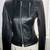 NEW Women's Classic Black Biker "Cafe" Leather Jacket Coat Casual Dres 1 thumbnail