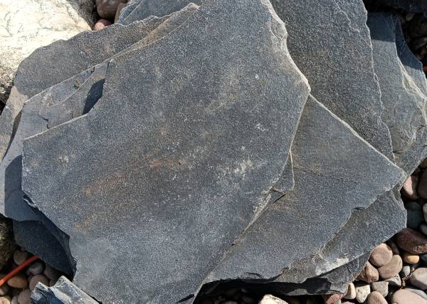 Charcoal Gray Tumbled Flagstone (Available by the piece) 1