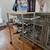 Wine Bottle Rack Bar Cart With Solid Wood Top 4 thumbnail