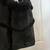 Black Leather-Suede Sheepskin Bag With Small Pouch 6 thumbnail