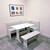 Corner Dining Set w/ Hidden Storage – White & Gray 1 thumbnail