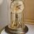 Vintage Gold Toned Haller Anniversary Dome Clock With Roman Numerals. 3 thumbnail