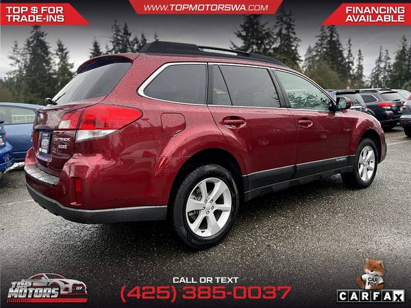 $111/mes - 2013 Subaru Outback 25i Premium AWD Wagon CVT - $7.999 (23410 Highway 99, WA 98026)63438173394051123