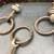 4 Antique Steel Bolted Hooks On Rings ! 7 thumbnail