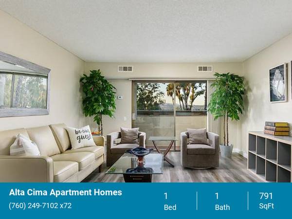 $1,975 / 1br - 791ft2 - FREE APPLICATIONS!!! + $1,000.00 OFF 1ST MONTH RENT OAC!! (Escondido)63657092422145120