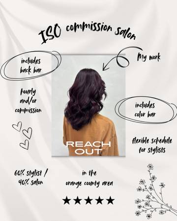 stylist looking for hourly/commission salon 1