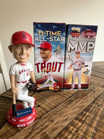 Mike Trout Bobblehead 6/7/24 SGA All Star Angels 1