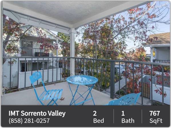 $2,905 / 2 habitaciones - 767 pies² - ¡Vive con estilo! Lujoso departamento de 2 habitaciones y 1 baño en San Diego (San Diego - Sorrento Valley)63866050572417121