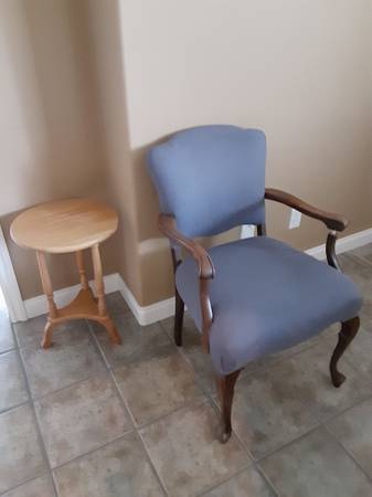 Chair, outdoor rockable love seat, double mattress and box spring set, wine rack 1