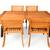 7-Piece Acacia Patio Dining Set with Iron Legs 1 thumbnail