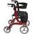Drive Nitro Rollator, Tall, Red 4 thumbnail
