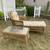 Wicker Chaise Lounge + Glass-Top Table – Patio/Sunroom Set 1 thumbnail