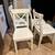 Set of 4 WorldMarket Solid Wood White Dining Chairs in Very Good Condi 4 thumbnail