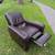 Leather arm chair recliner 3 thumbnail