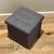 Gray Square Collapsible Ottoman/Footrest Storage Cube 3 thumbnail
