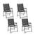 Costway 4PCS Outdoor Patio Folding Chair W/Armrest Portable Camping Lawn Garden 6 thumbnail