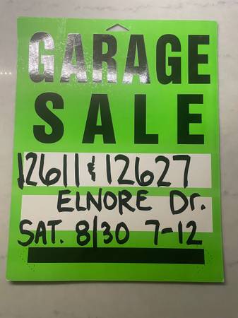 Garage Sale - two family in sunset hills off Elnore Dr. 1