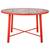 Unique, red metal In or Outdoor dining table. No chairs. Like NEW 2 thumbnail