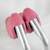 Vintage Dia-Compe Regular Non-Aero Brake Levers with Pink Hoods 2 thumbnail
