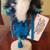 Solid Wood Collectible Blue Ahote Kachina Doll 2 thumbnail