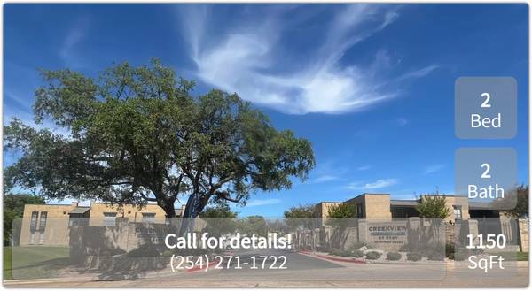 $1,125 / 2br - 1150ft2 - Your new home awaits! 2 bed, 2 bath in a stellar location. (Temple)63806836663425120