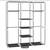 69" Portable Clothes Closet Non-Woven Fabric Wardrobe Double Rod Storage Black 3 thumbnail