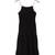 Blu Pepper Medium Contrast Trim Tie Back Tiered Midi Dress In Black 8 thumbnail