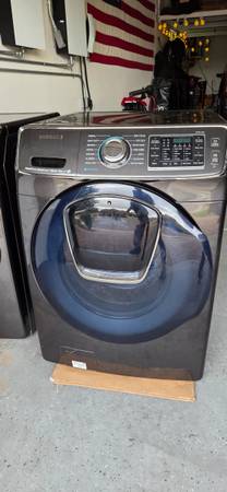 Samsung front load washer and electric front load dryer 1