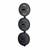 PRx Performance 2-Inch Barbell Plate Storage Rack Vertical Wall-Mount 3 peg 1 thumbnail